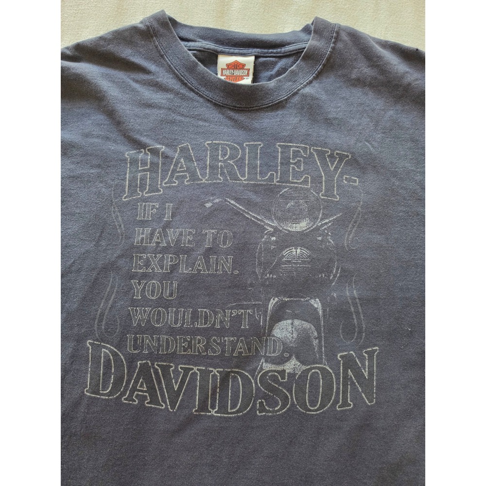 Vintage Harley Davidson T Shirt XL Low Country Charleston SC Hanes Beefy-T Black